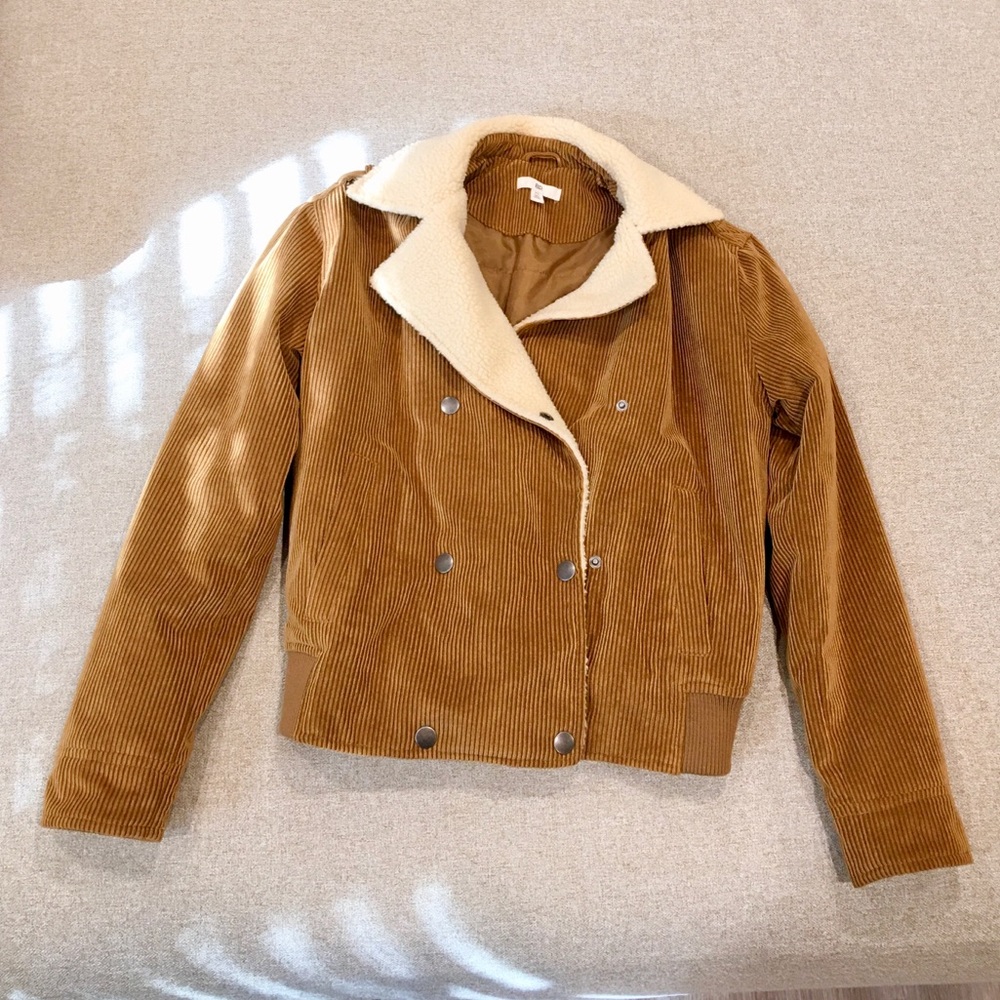 NORDSTROM BP- CORDUROY SHERPA JACKET XS